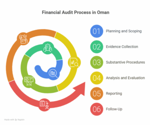 Financial Audit Process in Oman chart
